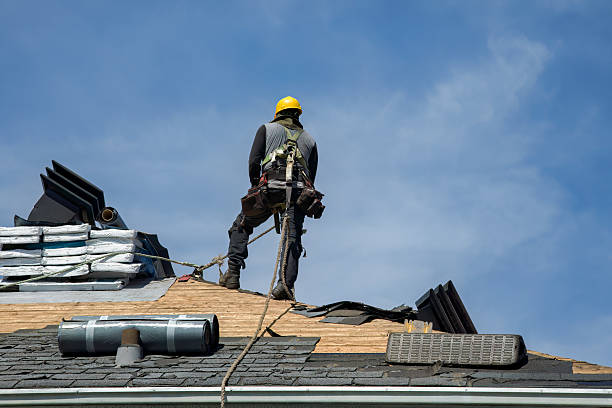 Professional Storm Damage Roof Repair technician working in Swampscott, MA